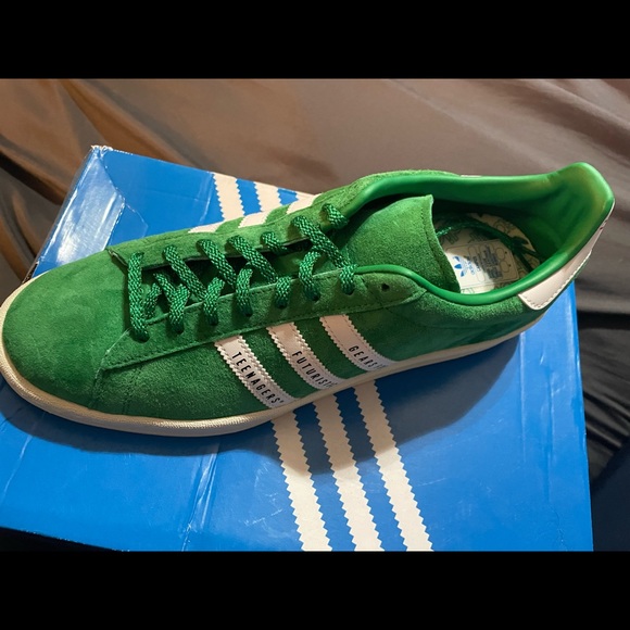 adidas gazelle silver green womens Adidas Campus ADV Shoes - Court Green / Collegiate Green / FTWR White